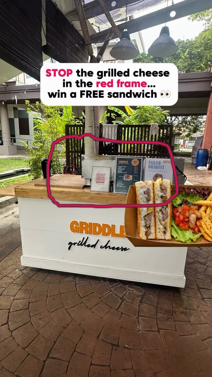 KOMO griddle pop-up counter
